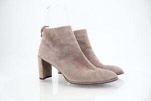 Stuart Weitzman Ankle Boots Women's Size 10 Beige Suede Stretchy  Booties